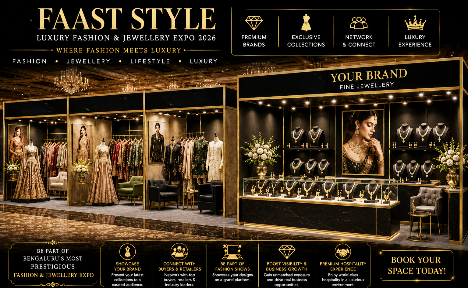 FAAST Style luxury event poster